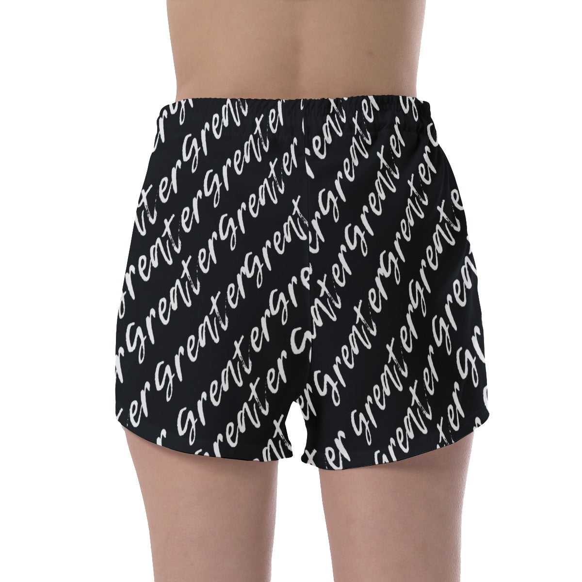 Greater Black Print Women's Shorts