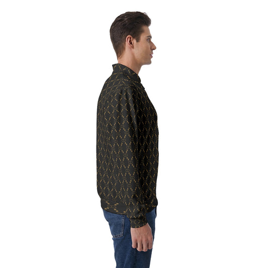 Black GG Print Men's Jacket
