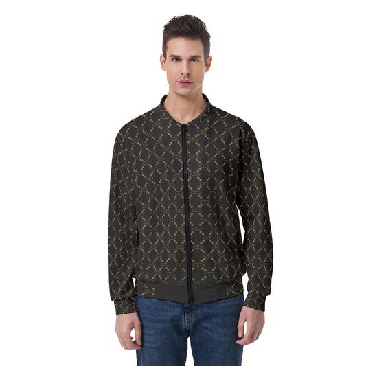 Black GG Print Men's Jacket