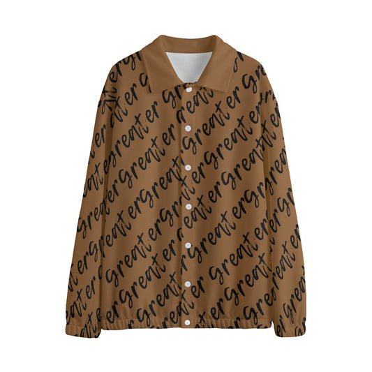 Gold Greater Print Collar Jacket