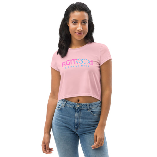 AGM Logo Pastel Crop Tee