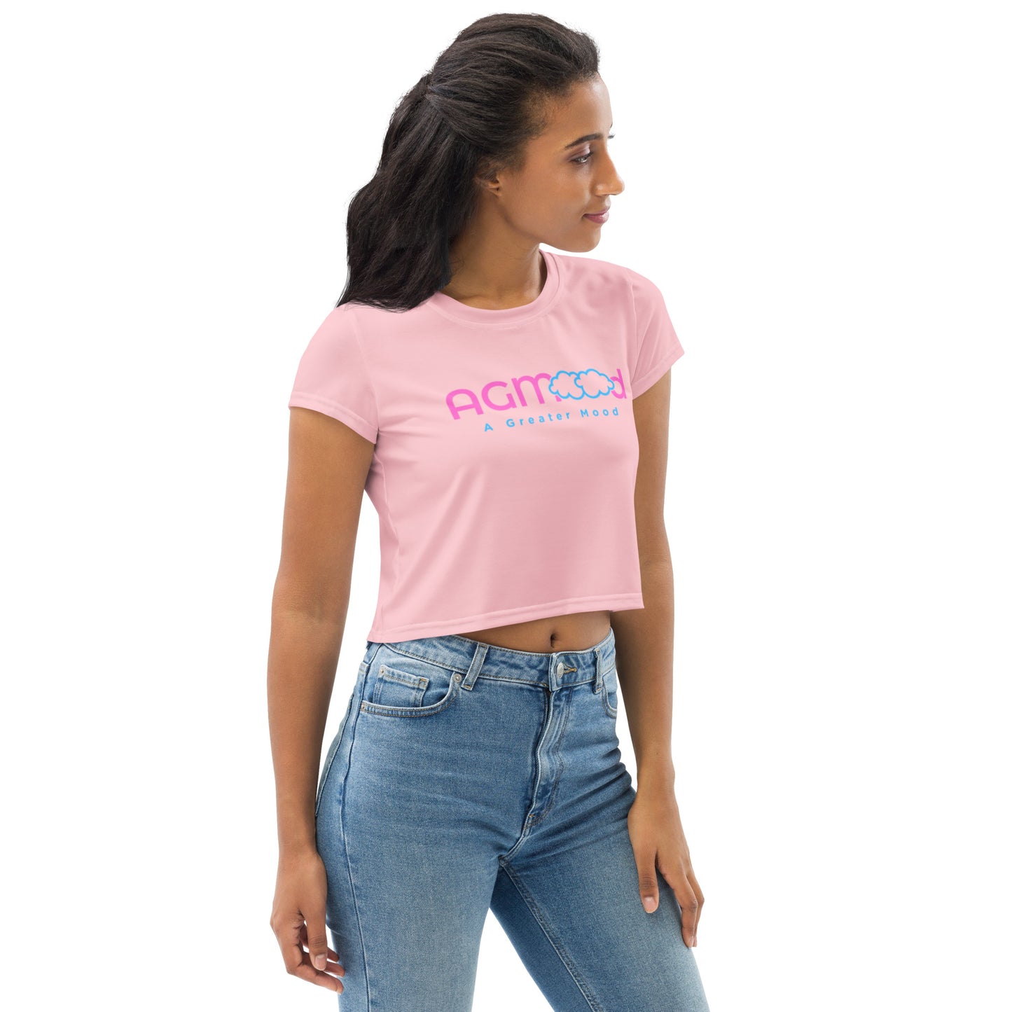 AGM Logo Pastel Crop Tee