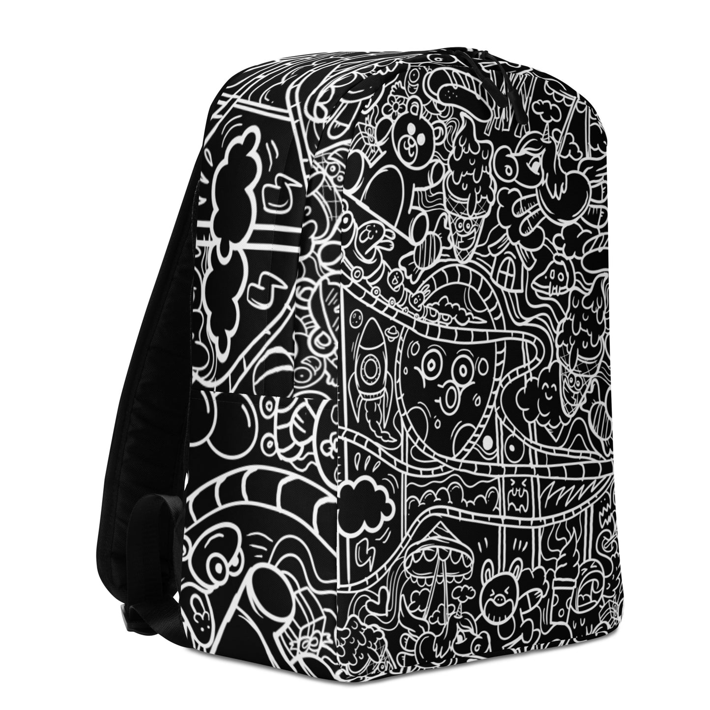 Black Graffiti Backpack