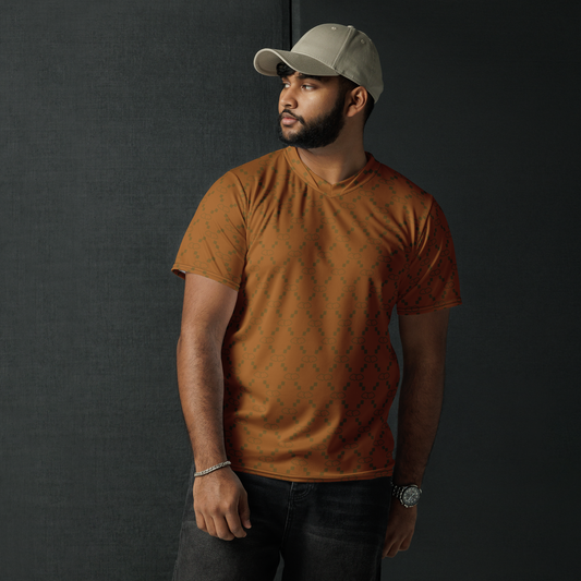 Gold GG Print unisex sports jersey