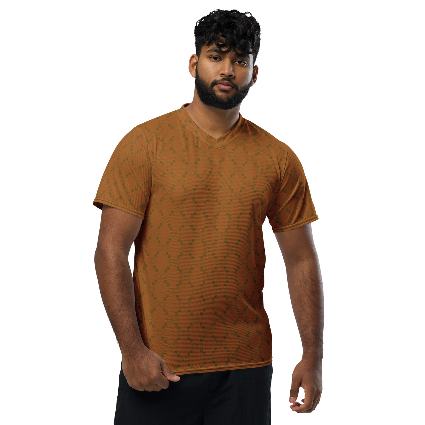 Gold GG Print unisex sports jersey