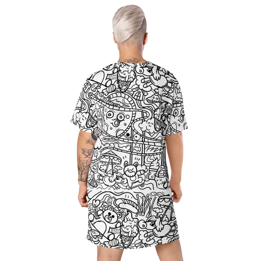Graffiti T-shirt dress