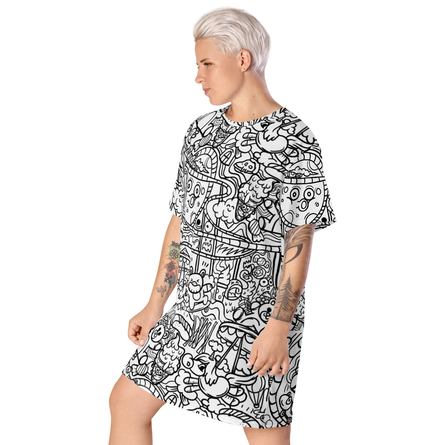 Graffiti T-shirt dress