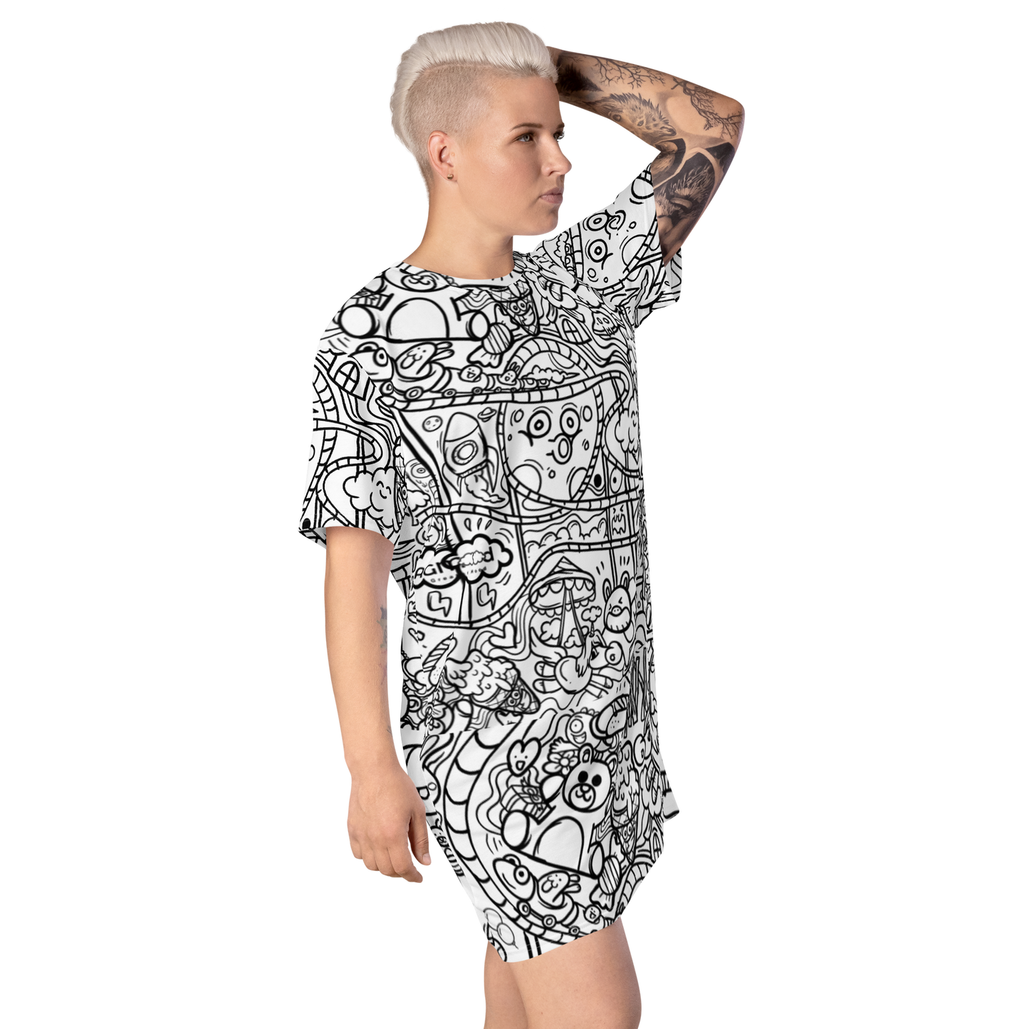 Graffiti T-shirt dress