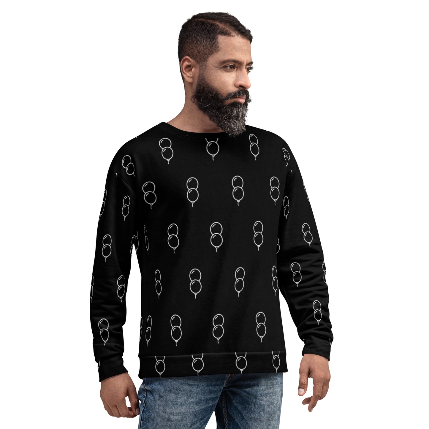Balloon Print Unisex Sweatshirt