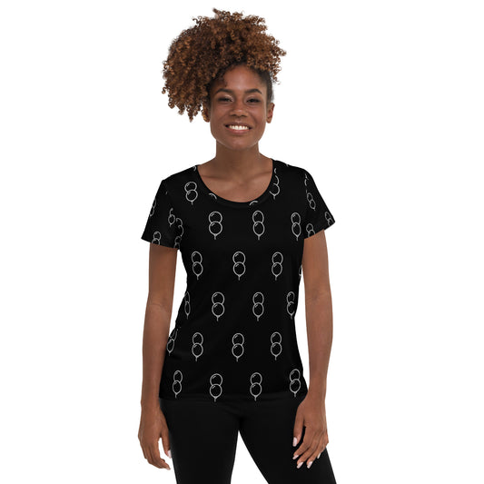 Balloon Print Women's Athletic T-shirt