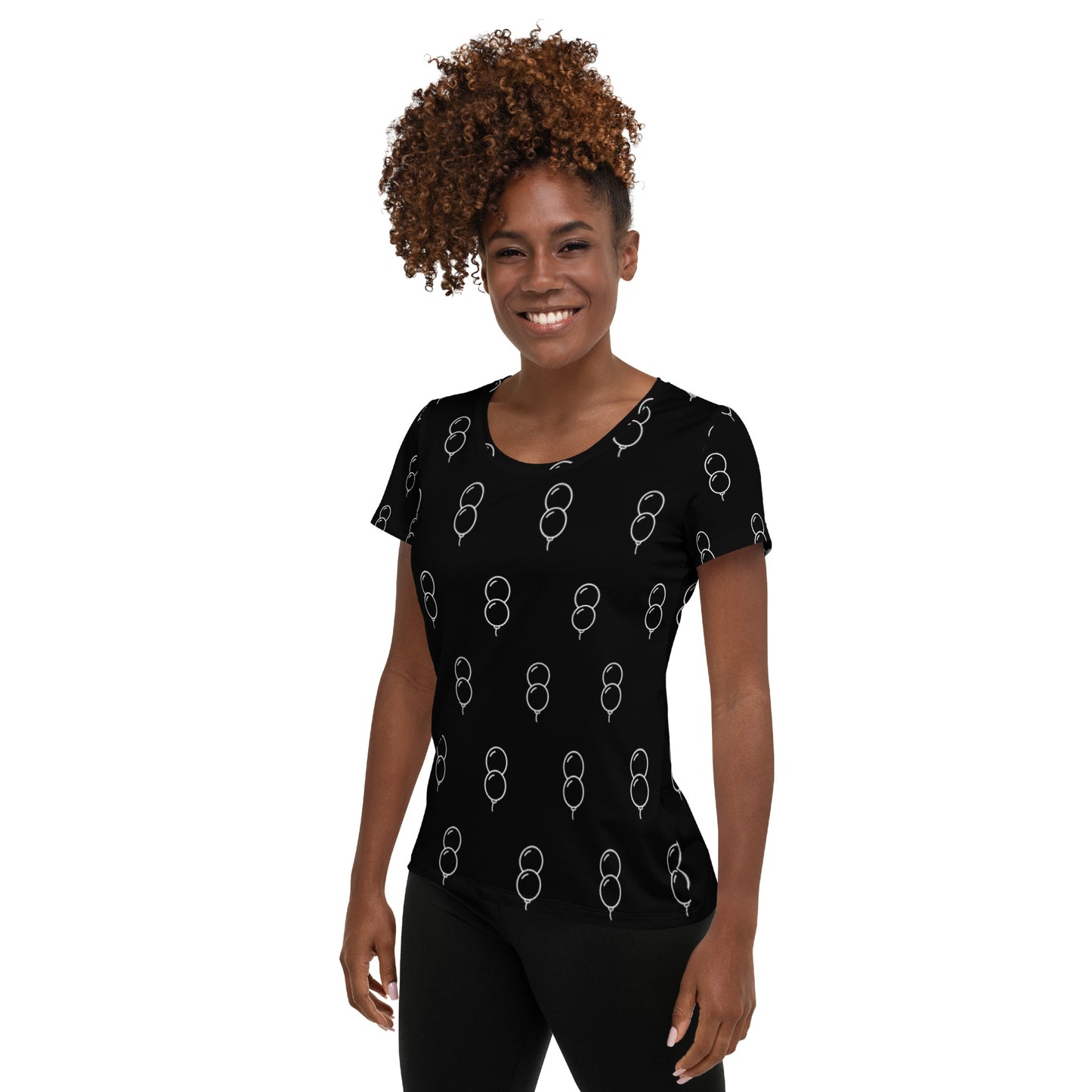 Balloon Print Women's Athletic T-shirt