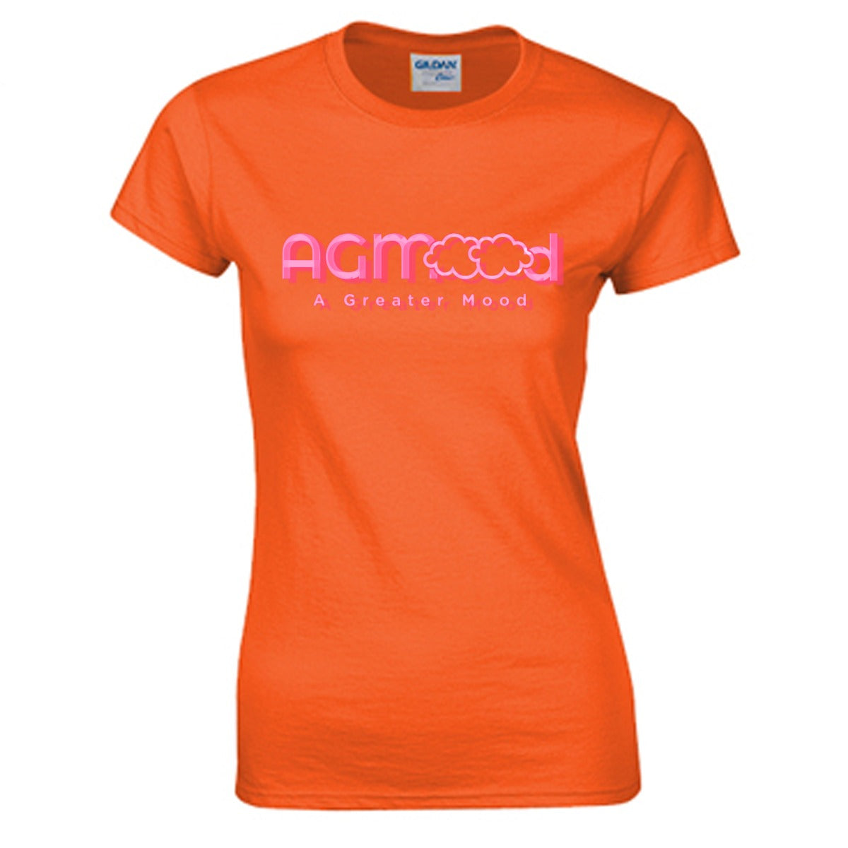 Women's AGM Pink 3D Logo T-shirt