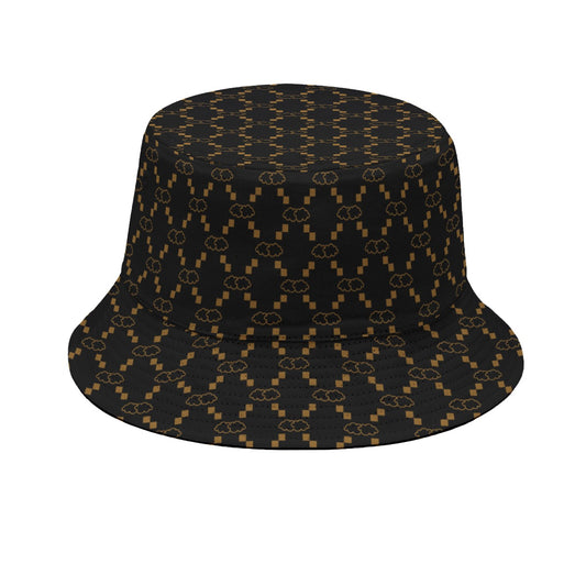 Black GG Print Fisherman hat