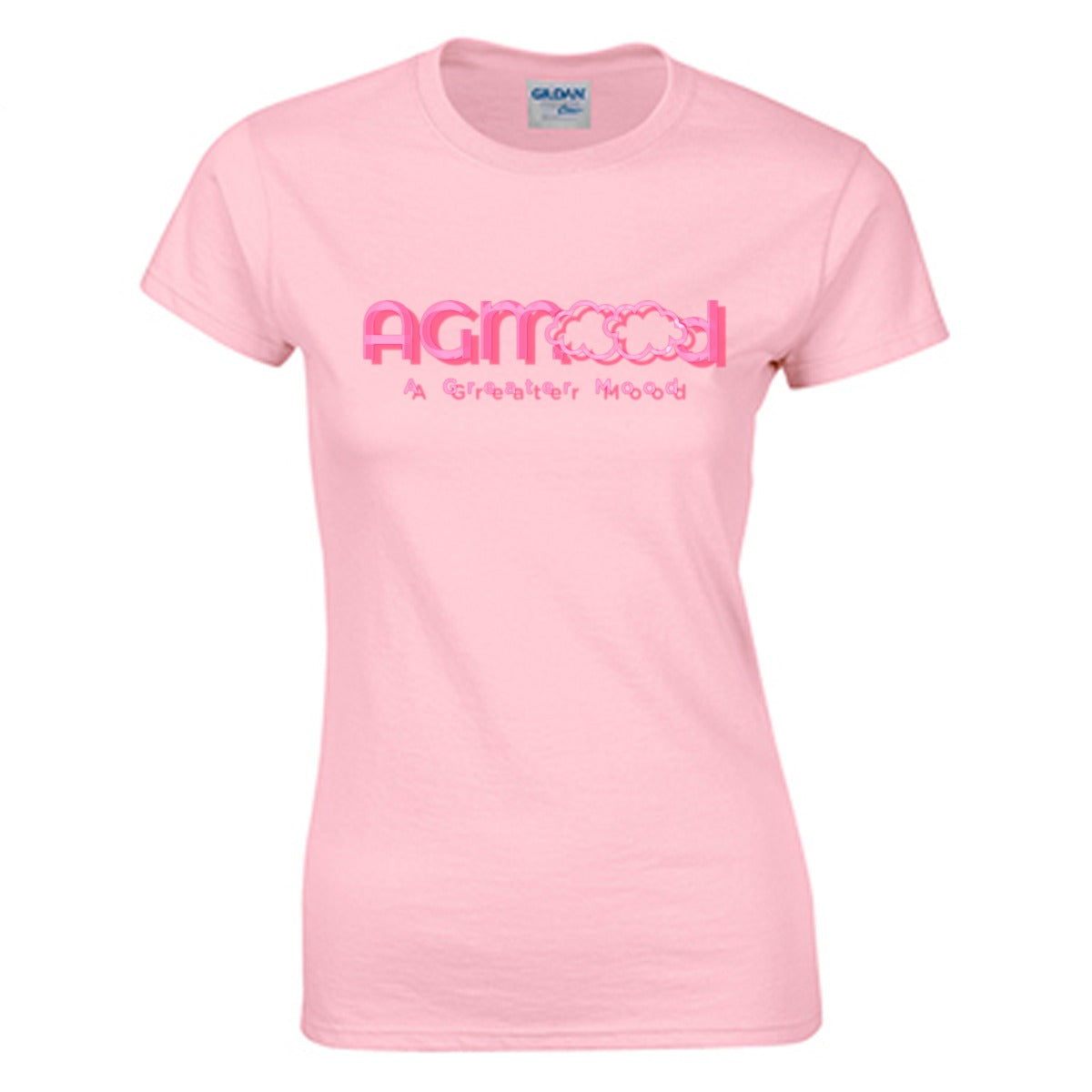 Women's AGM Pink 3D Logo T-shirt