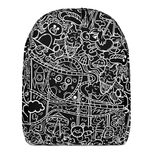 Black Graffiti Backpack