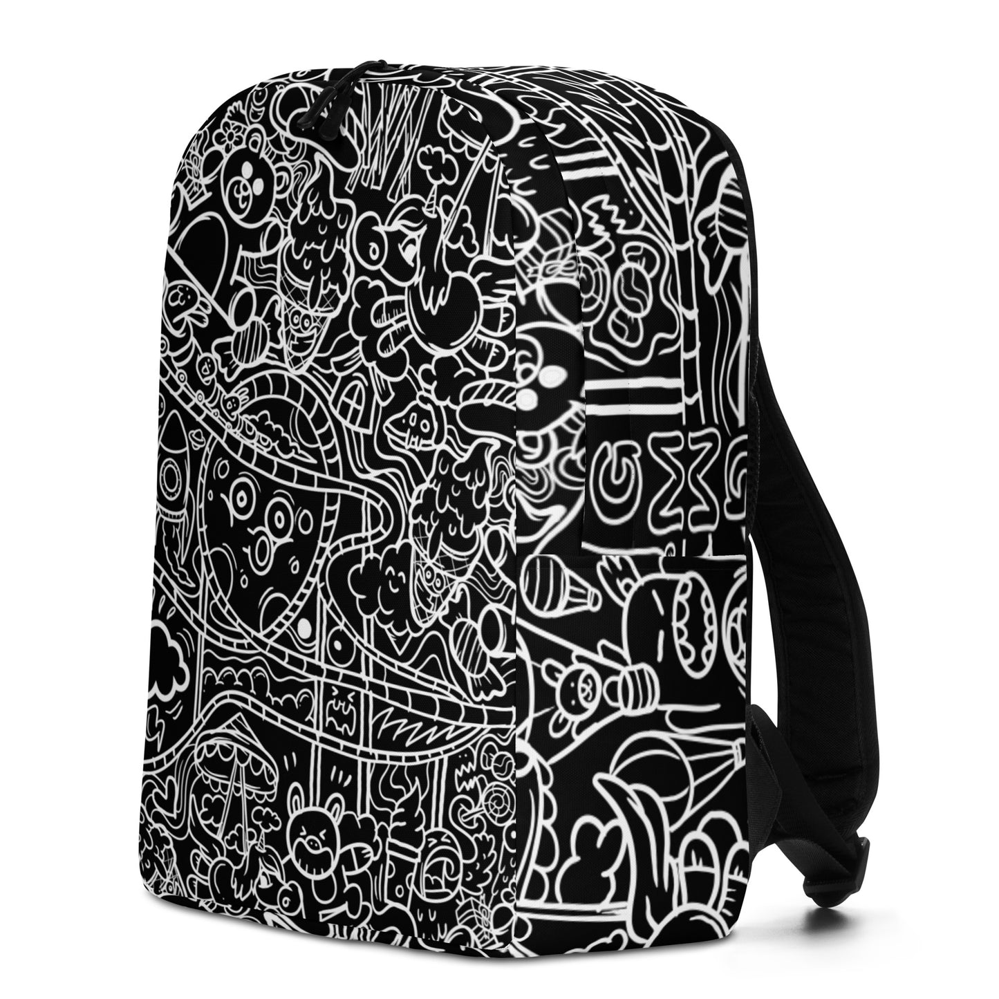 Black Graffiti Backpack