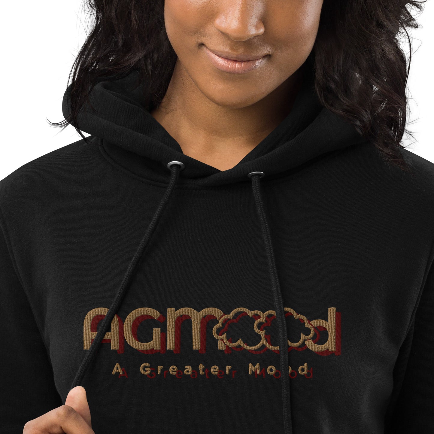 Black AGM Logo Hoodie dress