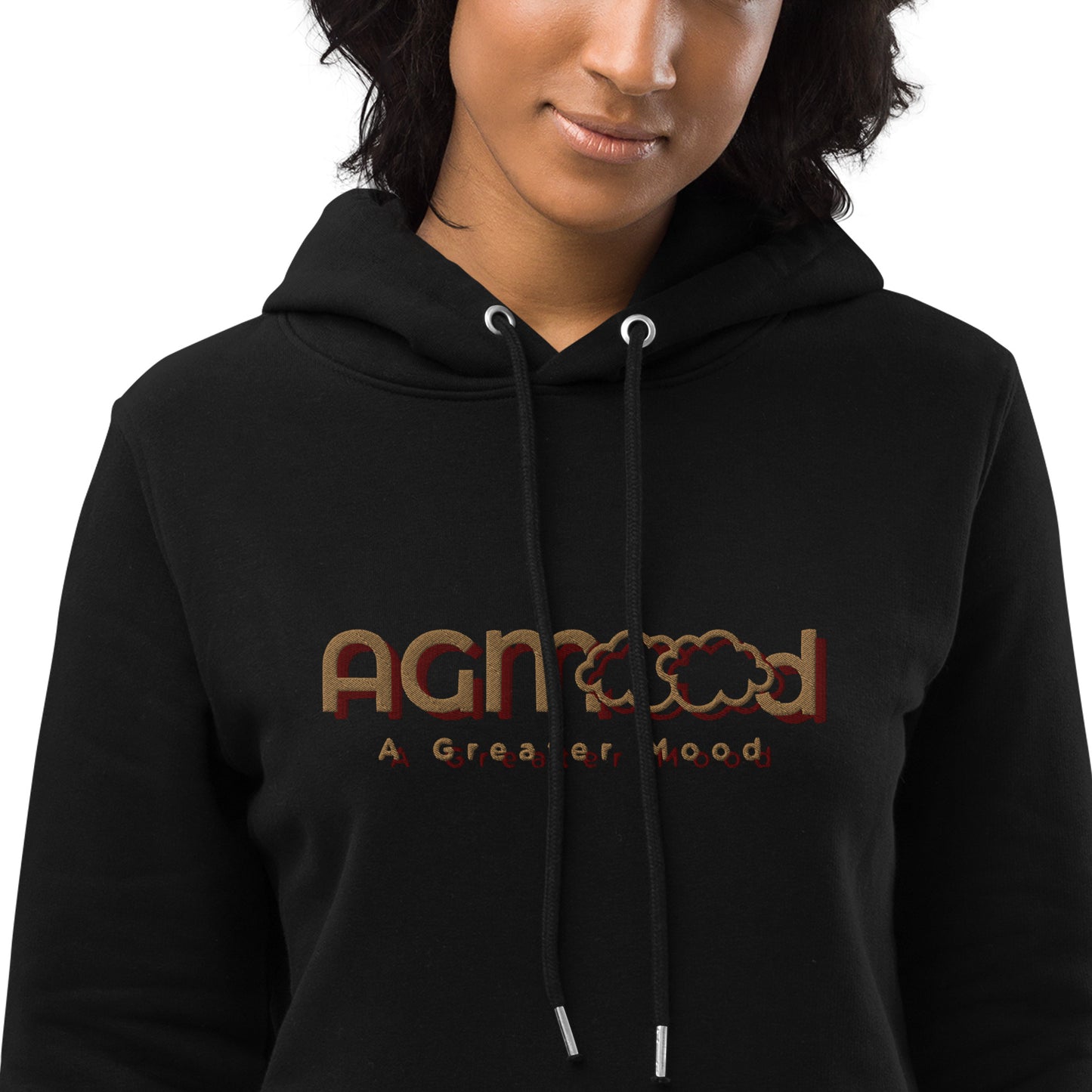 Black AGM Logo Hoodie dress